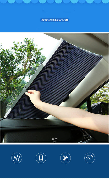 Car Retractable Windshield Cover